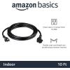 imageAmazon Basics Extension Cord 3 Ft 3 Prong Outlet Extender Indoor Extension Cord 13 Amps 125V BlackBlack