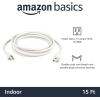 imageAmazon Basics Extension Cord 3 Ft 3 Prong Outlet Extender Indoor Extension Cord 13 Amps 125V BlackWhite