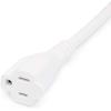 imageAmazon Basics Extension Cord 3 Ft 3 Prong Outlet Extender Indoor Extension Cord 13 Amps 125V BlackWhite