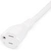 imageAmazon Basics Extension Cord 3 Ft 3 Prong Outlet Extender Indoor Extension Cord 13 Amps 125V BlackWhite