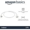 imageAmazon Basics Extension Cord 3 Ft 3 Prong Outlet Extender Indoor Extension Cord 13 Amps 125V BlackWhite