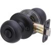 imageAmazon Basics Exterior Door Knob With Lock Coastal Matte BlackMatte Black