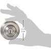 imageAmazon Basics Exterior Door Knob With Lock Coastal Matte BlackSatin Nickel