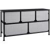 imageAmazon Basics Extra Wide Fabric 5Drawer Storage Organizer Unit for Closet BronzeBlack