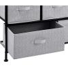 imageAmazon Basics Extra Wide Fabric 5Drawer Storage Organizer Unit for Closet BronzeBlack