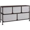 imageAmazon Basics Extra Wide Fabric 5Drawer Storage Organizer Unit for Closet BronzeBronze