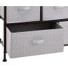 imageAmazon Basics Extra Wide Fabric 5Drawer Storage Organizer Unit for Closet BronzeBronze