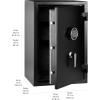 imageAmazon Basics Fire Resistant Security Safe with Programmable Electronic Keypad Secure Valuables and Important Documents 1693quotW x 138quotD x 2598quotH 21 Cubic Feet Black21 Cubic Feet