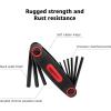 imageAmazon Basics Folding Hex Key Set Metric SAE and Star Sizes 3Pack