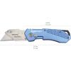 imageAmazon Basics Folding Utility Knife Lightweight Aluminum Body RedLight Blue