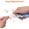 imageAmazon Basics Folding Utility Knife Lightweight Aluminum Body RedLight Blue