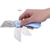 imageAmazon Basics Folding Utility Knife Lightweight Aluminum Body RedLight Blue