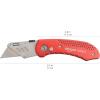 imageAmazon Basics Folding Utility Knife Lightweight Aluminum Body RedRed