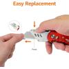 imageAmazon Basics Folding Utility Knife Lightweight Aluminum Body RedRed