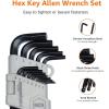 imageAmazon Basics Hex Key Allen Wrench Long Arm Metric and Standard Sizes 26Piece