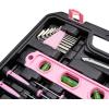 imageAmazon Basics Household Tool Kit With Storage Case 142 Piece Turquoise 1339 x 925 x 295 inchPink