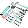 imageAmazon Basics Household Tool Kit With Storage Case 142 Piece Turquoise 1339 x 925 x 295 inchTurquoise