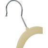 imageAmazon Basics Kids Velvet NonSlip Clothes Hangers for Infant and Toddler 116 in for baby clothes Pack of 50 BlushBeige
