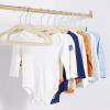 imageAmazon Basics Kids Velvet NonSlip Clothes Hangers for Infant and Toddler 116 in for baby clothes Pack of 50 BlushBeige