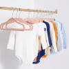 imageAmazon Basics Kids Velvet NonSlip Clothes Hangers for Infant and Toddler 116 in for baby clothes Pack of 50 BlushBlush