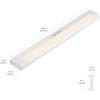 imageAmazon Basics LED Stick On Lights Battery Operated Wireless 65 Lumens Portable Light Under Cabinet Lighting Closet Kitchen 2 Pack WhiteLight Bar