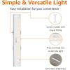 imageAmazon Basics LED Stick On Lights Battery Operated Wireless 65 Lumens Portable Light Under Cabinet Lighting Closet Kitchen 2 Pack WhiteLight Bar
