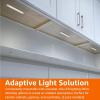 imageAmazon Basics LED Stick On Lights Battery Operated Wireless 65 Lumens Portable Light Under Cabinet Lighting Closet Kitchen 2 Pack WhiteLight Bar