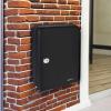 imageAmazon Basics Locking Steel Cabinet Security Lock Box With 48 Key Hooks Black 28quot D x 7quot W x 98quot HBlack