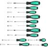 imageAmazon Basics Magnetic Screwdrivers Set Includes Phillips Slotted Torx Square and Stubby Screwdrivers 12Piece Hand Tools Set TurquoiseTurquoise