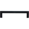 imageAmazon Basics Modern Square Cabinet Pull Handle 539inch Length 5inch Hole Center Golden Champagne 10packFlat Black