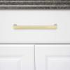 imageAmazon Basics Modern Square Cabinet Pull Handle 539inch Length 5inch Hole Center Golden Champagne 10packGolden Champagne