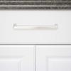imageAmazon Basics Modern Square Cabinet Pull Handle 539inch Length 5inch Hole Center Golden Champagne 10packSatin Nickel