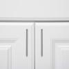 imageAmazon Basics Modern Square Cabinet Pull Handle 539inch Length 5inch Hole Center Golden Champagne 10packSatin Nickel