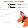 imageAmazon Basics Open Reel Fiberglass Measuring Tape InchMetric Scale Impact Resistant Shell 100feet 30Meters by 12Inch Orange