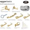 imageAmazon Basics Picture Hanging Hardware Assortment Kit 220 Piece Set Brass