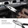 imageAmazon Basics Pliers Set Hand Tools for Precision Set of 4 Black and Silver