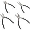 imageAmazon Basics Pliers Set Hand Tools for Precision Set of 4 Black and Silver