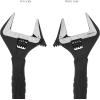 imageAmazon Basics Plumbing Adjustable Wrench with Soft Grip Wide Mouth 634 x 283 x 059 inches LxWxHBlack