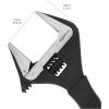 imageAmazon Basics Plumbing Adjustable Wrench with Soft Grip Wide Mouth 634 x 283 x 059 inches LxWxHBlack