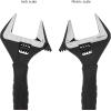 imageAmazon Basics Plumbing Adjustable Wrench with Soft Grip Wide Mouth 634 x 283 x 059 inches LxWxHBlack