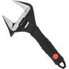 imageAmazon Basics Plumbing Adjustable Wrench with Soft Grip Wide Mouth 634 x 283 x 059 inches LxWxHBlack
