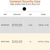 imageAmazon Basics Portable Security Case Lock Box Safe Small Lock Box with Code for College Dorm Room Home Combination Lock XL BlackLarge