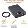 imageAmazon Basics Portable Security Case Lock Box Safe Small Lock Box with Code for College Dorm Room Home Combination Lock XL BlackXL
