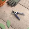 imageAmazon Basics Professional Hand Pruners Pruning Shears for gardening 7inch Steel Bypass Garden Scissors Blue7Inch