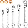 imageAmazon Basics Ratchet Wrenches Set Flexible Metric Flex Head 5Piece5