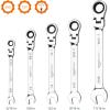 imageAmazon Basics Ratchet Wrenches Set Flexible Metric Flex Head 5Piece5