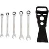 imageAmazon Basics Ratcheting Combination Wrench Set  Metric 7PieceBlackSilver