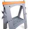 imageAmazon Basics Rectangular Folding Sawhorse  Set of 2 900 Pound Capacity Orange and Grey