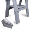 imageAmazon Basics Rectangular Folding Sawhorse  Set of 2 900 Pound Capacity Orange and Grey