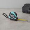 imageAmazon Basics Retractable Tape Measure with Push Button Easy to Use 16 Feet PinkTurquoise